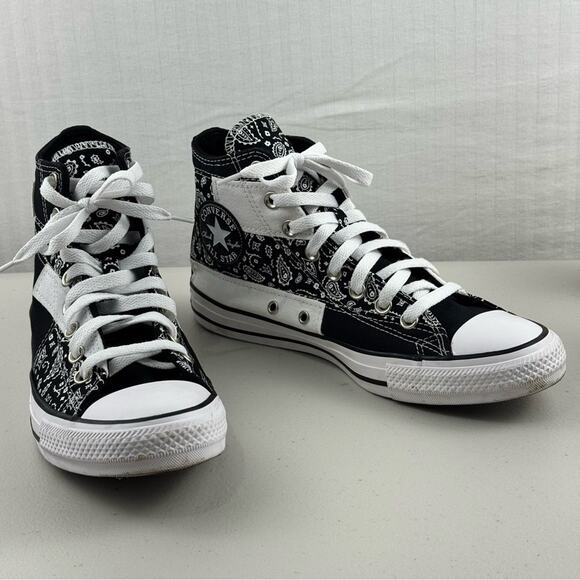 Converse Chuck Taylor Paisley Patchwork High-Top Sneakers Women’s 9.5 EUR 41 - Picture 1 of 11